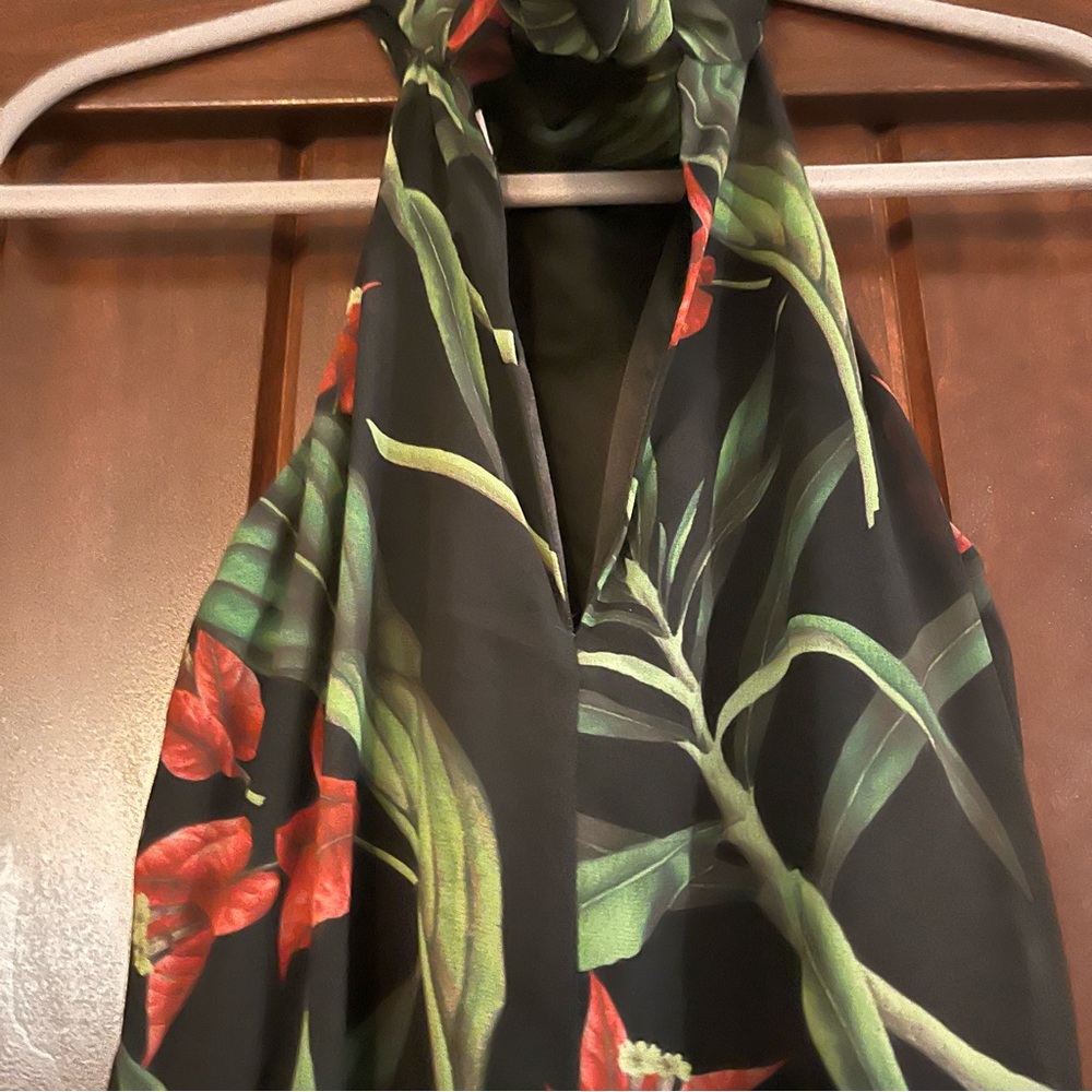 Badgley Mishka for Le Tote High Low Hawaiian Floral Asymmetrical Vacation Dress - Picture 8 of 9